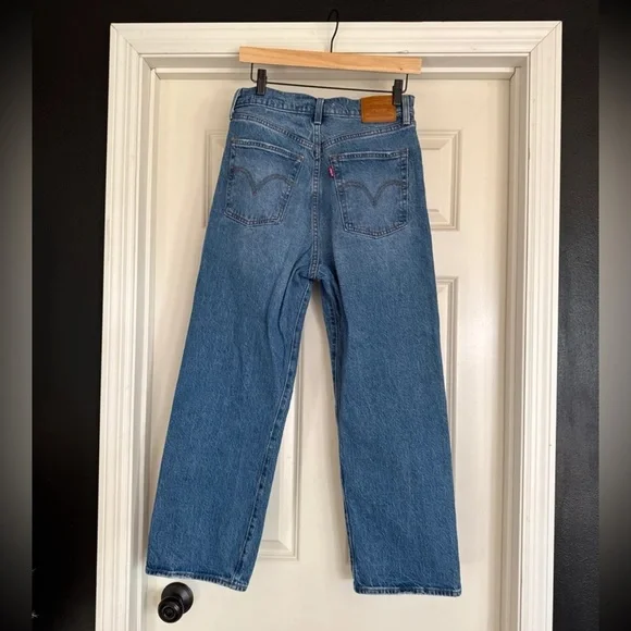 Levi’s Ribcage Straight Ankle Jeans in Dance Around size 29 - Picture 10 of 12